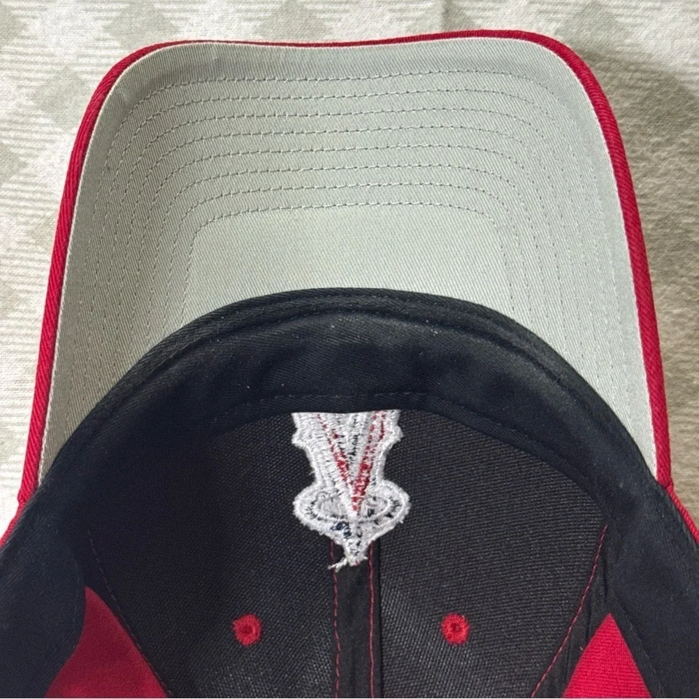 MLB LOS ANGELES ANGELS LOGO RED ADJUSTABLE CURVED BILL BASEBALL HAT CAP RETRO